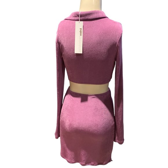 NWT Morning Mist Cut Out Mini Dress - Picture 6 of 9
